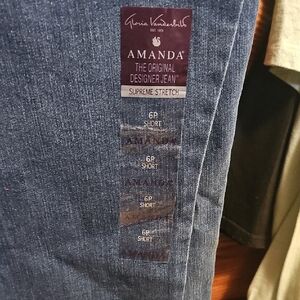 Gloria Vanderbilt Amanda Slim Stretch Jeans in Blue Denim